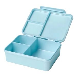 Cat & Jack Blue Blue Bento Box BPA-Free Leakproof  3 Sections NEW
